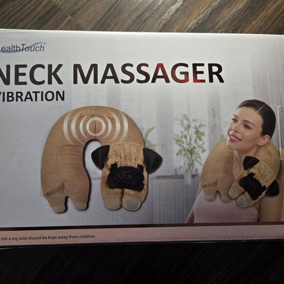 HEALTH TOUCH Vibration Neck Massager (Puppy Themed!) NEW IN BOX - Picture 2 of 5